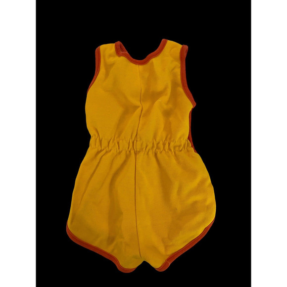 Vintage 1970s Romper One Piece Baby Girl 12-18M Romper Retro Sleeveless USA Made - Picture 5 of 10